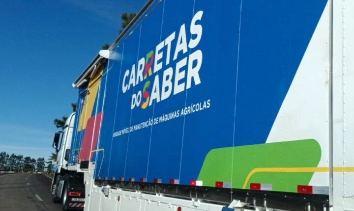 Unidade móvel de manutenção de máquinas agrícolas